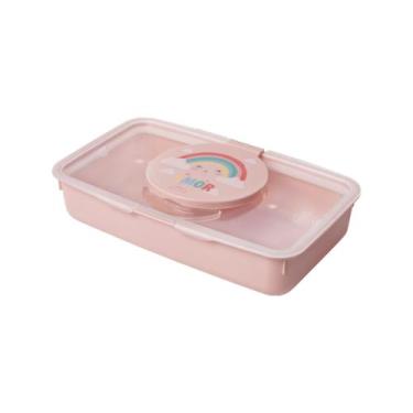 Imagem de Porta Lenço Umedecido Infantil Decorado Bebê Plasútil, Arco, Iris