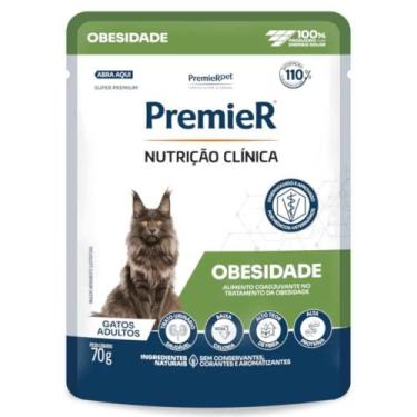 Imagem de Ração Úmida Sachê Premier Nutrição Clínica Obesidade para Gatos 70g