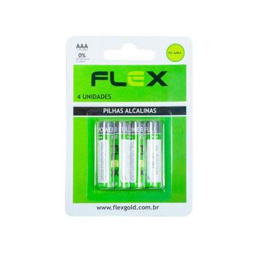 Imagem de Pilha Alcalina Aa Flex 04 Unidades Fx- Aak4