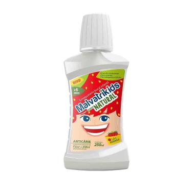 Imagem de Enxaguante Bucal Malvatrikids Natural Morango 250ml