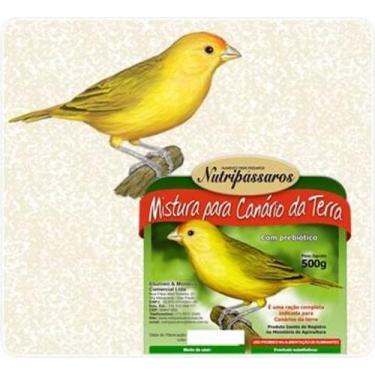 Imagem de Ração para Pássaros Mistura para Canário da Terra Nutripássaros-500g -