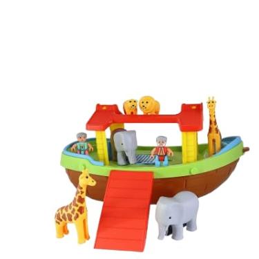 Imagem de Arca de Noé de Brinquedo, Barco com Animais e Figuras, Brinquedo Educativo para Crianças