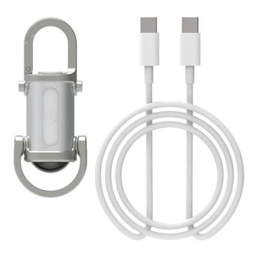 Imagem de Deevoka Lanterna LED de bolso com super brilho, luz LED para atividades ao ar livre, verificação de circuito, Prata