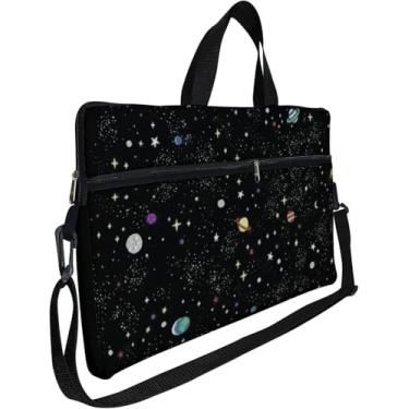 Imagem de Case Premium para Notebook 15,6” – Capa Maleta com Alça de Mão Alça de Ombro e Zíper Lateral | Estampa Galáxia