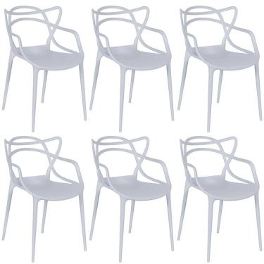 Imagem de Kit 6 Cadeiras Allegra - Cinza