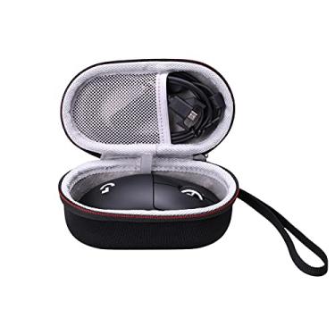 Imagem de LTGEM Capa compatível com Logitech G305 / G PRO X 2 / G703 / G Pro X / G705 / G Pro Lightspeed Mouse para jogos sem fio, preto + cinza (apenas capa)