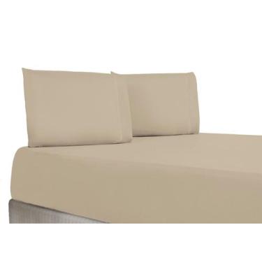 Imagem de 1221 - Jogo Lençol Casal Padrão 3 Peças 400 Fios  Ponto Palito (Poliés