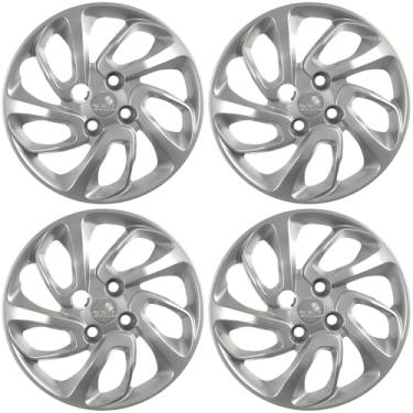 Imagem de Calota Aro 14" cor Prata Mod Uno Attractive 2015/16 (Jogo c/ 4 Calotas) Grid - 228CB-PTA-E