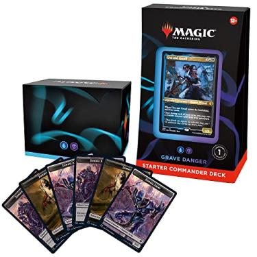 Imagem de Magic: The Gathering Starter Commander Deck – Grave Danger (Blue-Black) | Ready-to-Play Deck for Beginners and Fans | Ages 13+ | Collectible Card Games