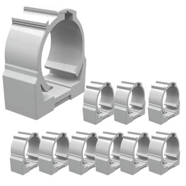 Imagem de Abraçadeira Para Conduite Eletroduto Pvc Sobrepor 3/4 10 Pç (Branco)