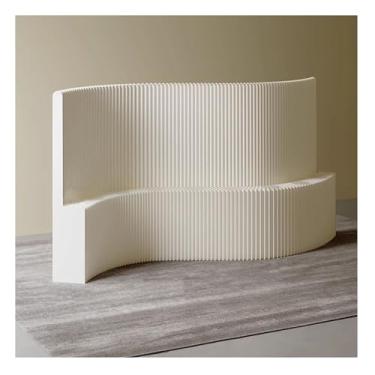 Imagem de Biombos e Divisórias Divisória De Ambiente Retrátil Dobrável Com Prateleiras, Divisória De Parede Independente Para Escritório Doméstico, Divisória De Ambiente Para Sala De Estar E Quarto(WxH 2x2.2m/6