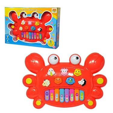 Imagem de Tecladinho Divertido Siri Som Brinquedo Crianca Infantil Educativo (DMT3847)