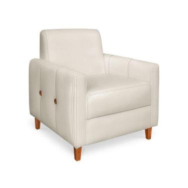 Imagem de Poltrona Aurora Veludo - Lucadi Home, Veludo Bege