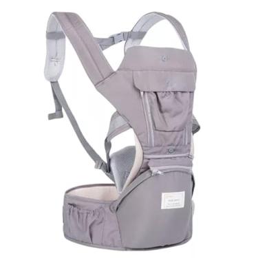 Imagem de Canguru Carregador Bebe Criança Alça Ajustavel Bolso Sentado Deitado Passeio Viagem Macio Confortavel Seguro Resistente