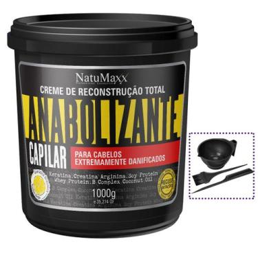 Imagem de Máscara Capilar Anabolizante Fortificante 1kg + Brindes - Natumaxx