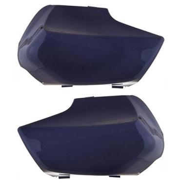 Imagem de Capa De Bengala Cromo Forte Moto Honda Biz 100 1998 À 2005, AZUL ANDES