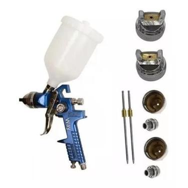 Imagem de Pistola Pintura Gravidade Profissional Hvlp 2 Bicos 1,4 E - Importway