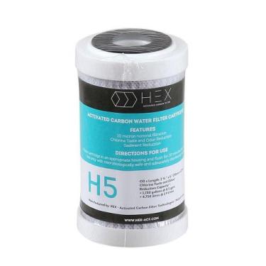 Imagem de Refil Filtro Carbon Block 5 Hex H5 Carvão Ativado