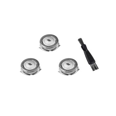 Imagem de Cabeças de substituição HQ8 compatíveis com barbeador Philips Norelco Aquatec, lâminas duplas de elevação e corte de precisão dupla, 3 peças