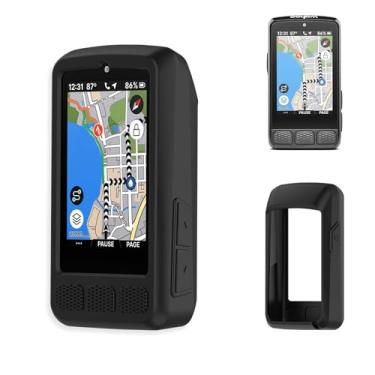 Imagem de Capa para Wahoo ELEMNT ROAM V3, capa protetora de silicone NOUKAJU à prova de quedas, à prova de arranhões, à prova de choque, capa protetora para computador Wahoo ELEMNT ROAM V3 (preto)