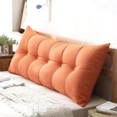 Imagem de Almofada De Cabeceira Retangular Grande, Almofada De Apoio De Cama Longa Para Leitura, Almofada Lombar Perfeita Para Cama De Dia E Beliche, Purple, 60 * 60cm