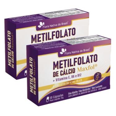 Imagem de KIT 2X Metilfolato (MAXFOL) com Vitaminas 30 cápsulas - Flora Nativa -