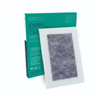 Imagem de Curativo de Carvão Ativado e Prata Act Carbon A 10,5cm x 19cm Casex 1 