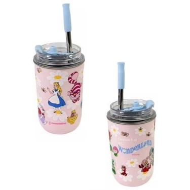 Imagem de Copo Térmico Neo Com Canudo 300ML Alice No País Das Maravilhas - Cláss