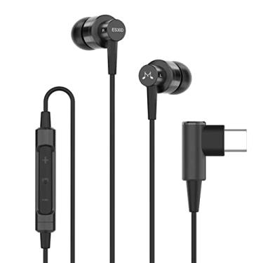 Imagem de Soundmagic ES30D Fones de ouvido digitais USB C tipo C com microfone, fones de ouvido estéreo Hi-Fi, potente, isolamento de ruído de graves, compatível com dispositivo Android, preto