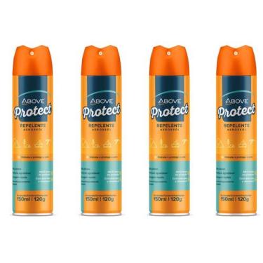 Imagem de Kit 4 Repelente Spray Protect Above Secagem Rápida 150Ml
