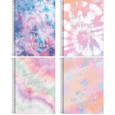 Imagem de Caderno Espiral Capa Dura 1 Matéria - 80 Folhas - Good Vibes - Tilibra