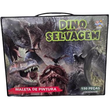 Imagem de Maleta de Pintura Dino Selvagem c/ 150 Peças - TOY KING