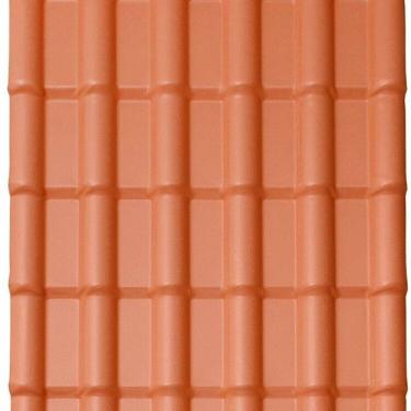 Imagem de Kit com 15 Telhas Pvc Colonial 3,30m X 0,88m X 1,7mm 6 Ondas com Kit Fixação Lux Telhas Ceramica