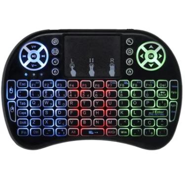 Imagem de Mini Teclado Sem Fio Iluminado Touch 3 Cores Led Tv , Ps 4, X Box