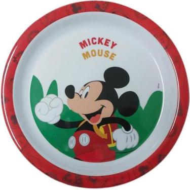 Imagem de Prato Fundo Infantil Disney Mickey Meninos Melamine 21Cm - Yangzi