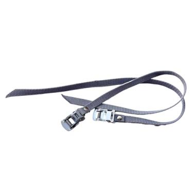 Imagem de Zxpjkyu 2 Tiras de Pedal de Nylon Genéricas, Tiras de Pedal de Exercício Ajustáveis, Multifuncionais E Fáceis de Instalar, Cinza