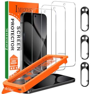 Imagem de [Auto-Dust Removal] IMBZBK 3 Pack Screen Protector for Google Pixel 10 Pro XL [Phone Case Friendly], 3 Tempered Glass Camera Lens Protector Accessories, Military Grade Shatterproof