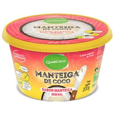 Imagem de Manteiga de Coco sabor manteiga sem sal 200g - Qualicoco - Qualicôco