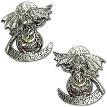 Imagem de IYAOYAS Grim Reaper Veteran Collectible Military Challenge Coin