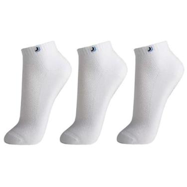 Imagem de Meia Lupo 03225 Au Walk Kit 3 Masculina, Branco, 33/36
