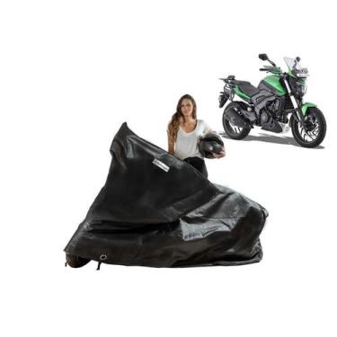 Imagem de Capa Protetora Moto Sol Chuva Bajaj Dominar 160/ 200 - Kahawai, Preto