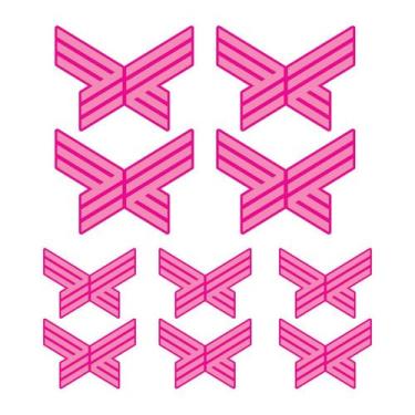 Imagem de Adesivo de Parede Infantil Borboletas Quarto Menina Bebe - 223ir - All