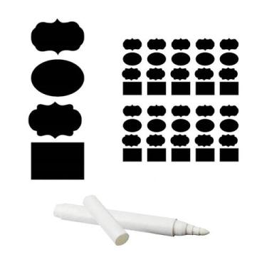 Imagem de 40 Un Etiquetas Adesiva Reutilizável Para Temperos +1 Caneta - Rio Tij