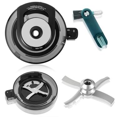 Imagem de Tampa externa para máquina de sorvete Ninja NC301, tampa de substituição de creme reutilizável compatível com série Ninja NC299AMZ/NC301/NC300/NC201/NC101 (com lâmina) acessórios para sorvete