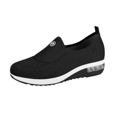 Imagem de Tênis Ortopédico Modare Ultraconforto Feminino Lógico, Preto, 36