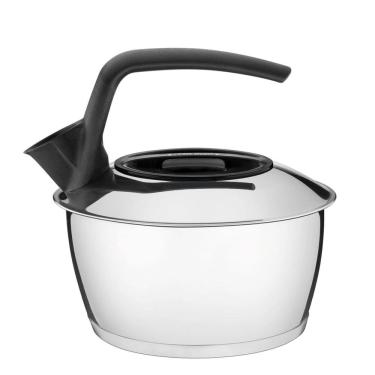 Imagem de Chaleira Aço Inox Fundo Triplo Tampa com Encaixe Cabo Nylon 1,5 Litros Tramontina