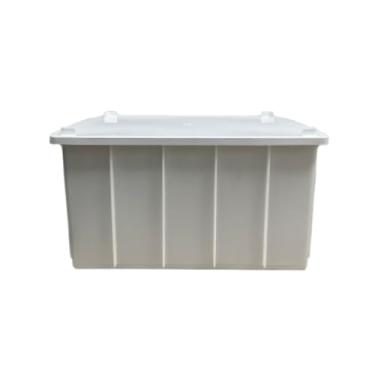 Imagem de Caixa Plástica Frigorífica Multiuso 38L para Congelamento Câmara Fria Com Tampa