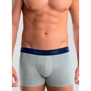 Imagem de Cueca Boxer Mash 170.108 Masculina Elástico Canelado Cotton T. P/GG, G