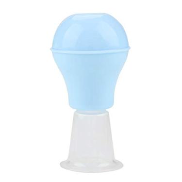 Imagem de FTVOGUE Corretor de Mamilo Mulheres Copos Macios Correção do Mamilo de Silicone Aumentar o Aumento da Sucção para Mamilos Planos Invertidos (Azul)