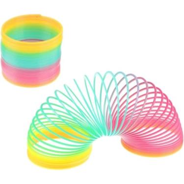 Imagem de Mola Maluca Colorida Brinquedo Nostálgico Anos 90 – Diversão Infantil, Brinquedo Educativo para Coordenação e Criatividade